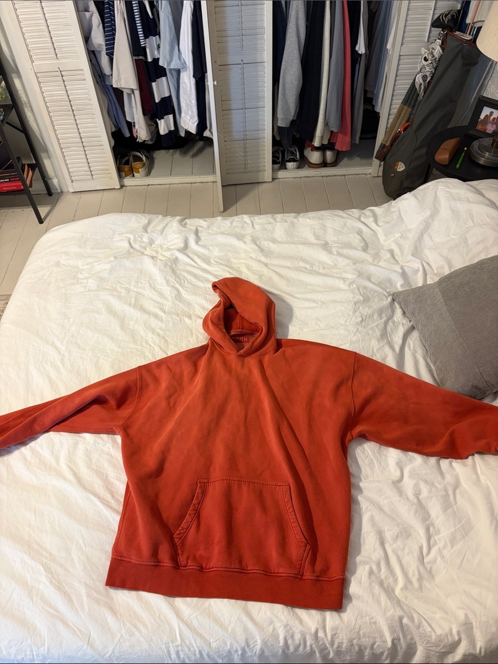 Abercrombie & Fitch Orange Fleece-Lined Hoodie